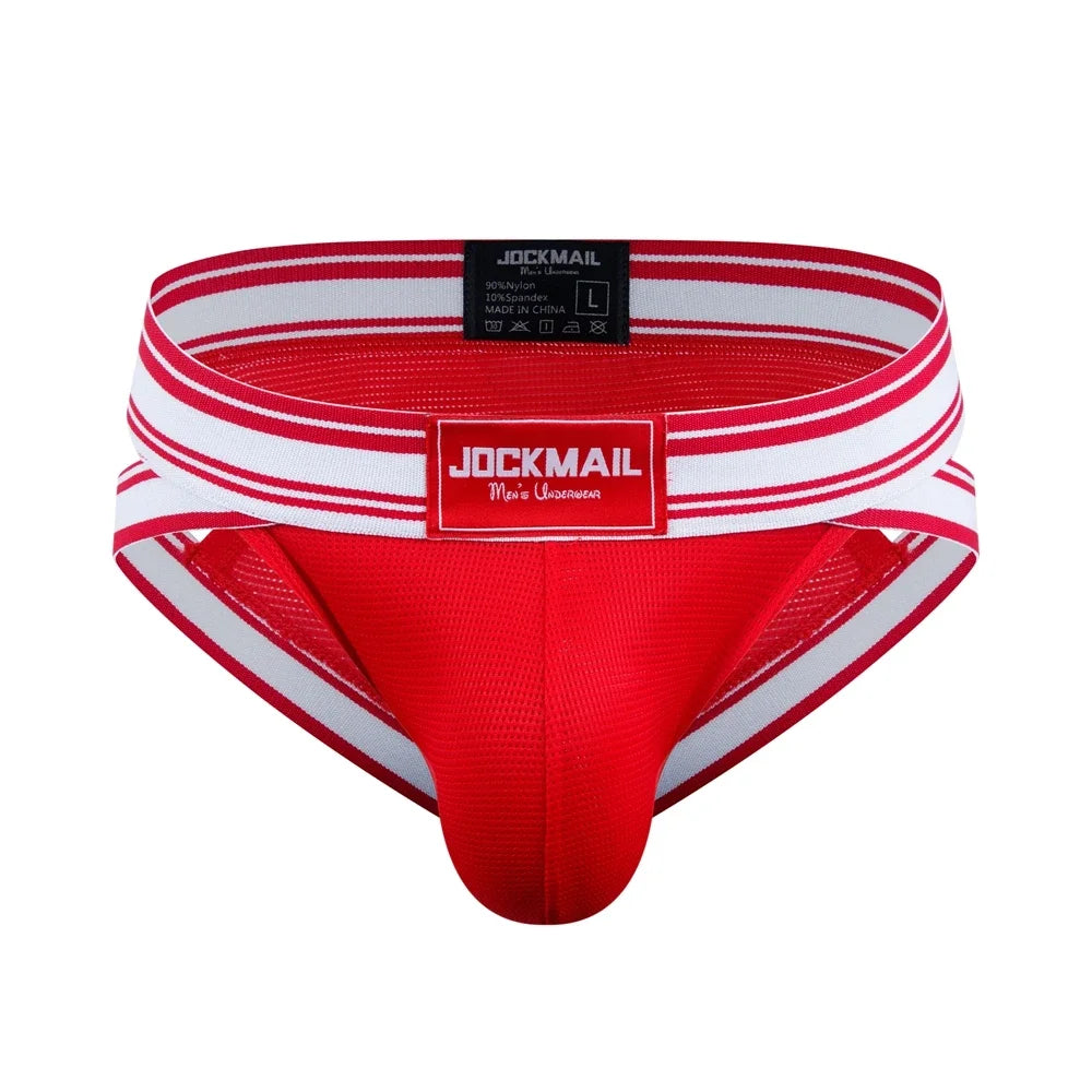 Jockmail Sexy Men Underpants Briefs Breathable Innerwear Man Underwear Bikini Brief Cuecas Slips Men's Jockstrap Gay Panties