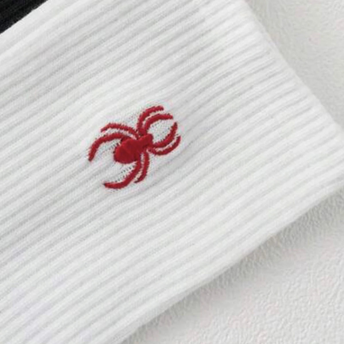 5/10/20 Pairs of Men's Crew Socks with Spider Pattern, Comfortable, Breathable, Moisture Wicking, Halloween