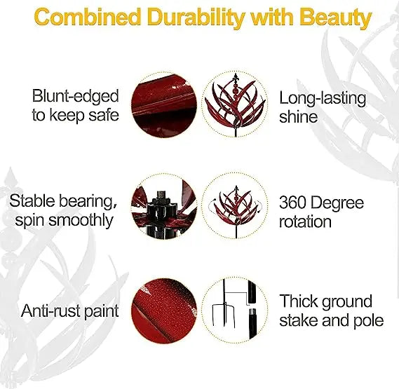 91 inch Wind Spinners Outdoor