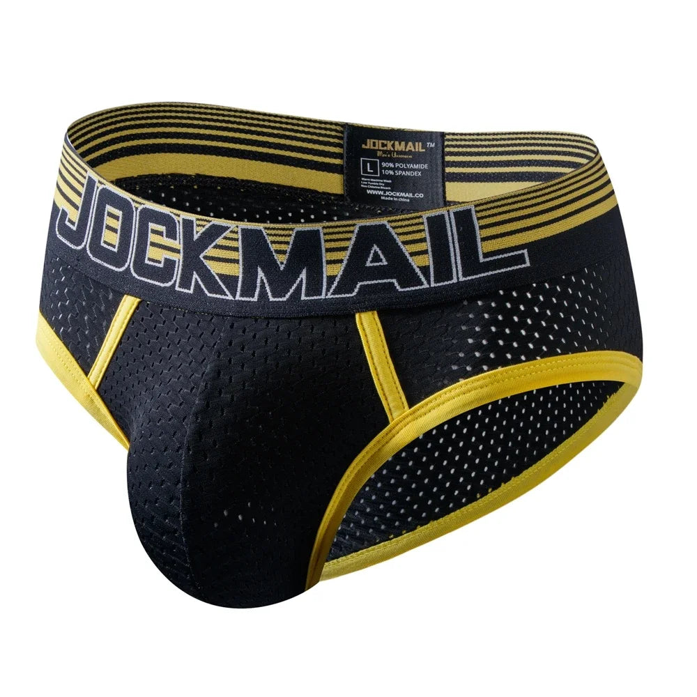 Sexy Man's Underwear Briefs Underpants Nylon Mesh Men's Briefs Bikini Underwear Men's Boxer Briefs Breathable Quick Dry