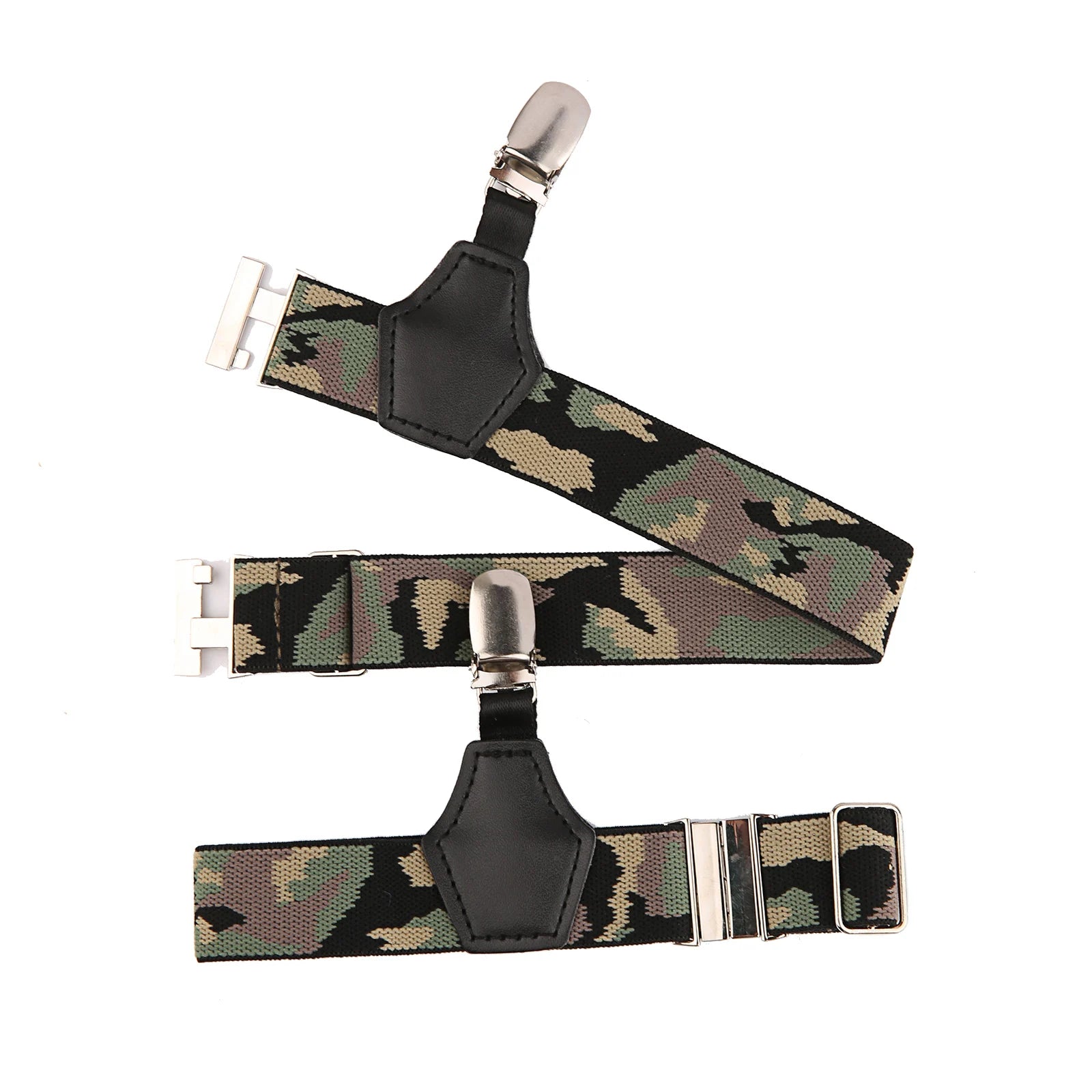 Unisex Sexy Tube Socks Garters Men Double Clips Man Suspenders Leg Single Clip Belt Hold Up Anti-slip Adjustable