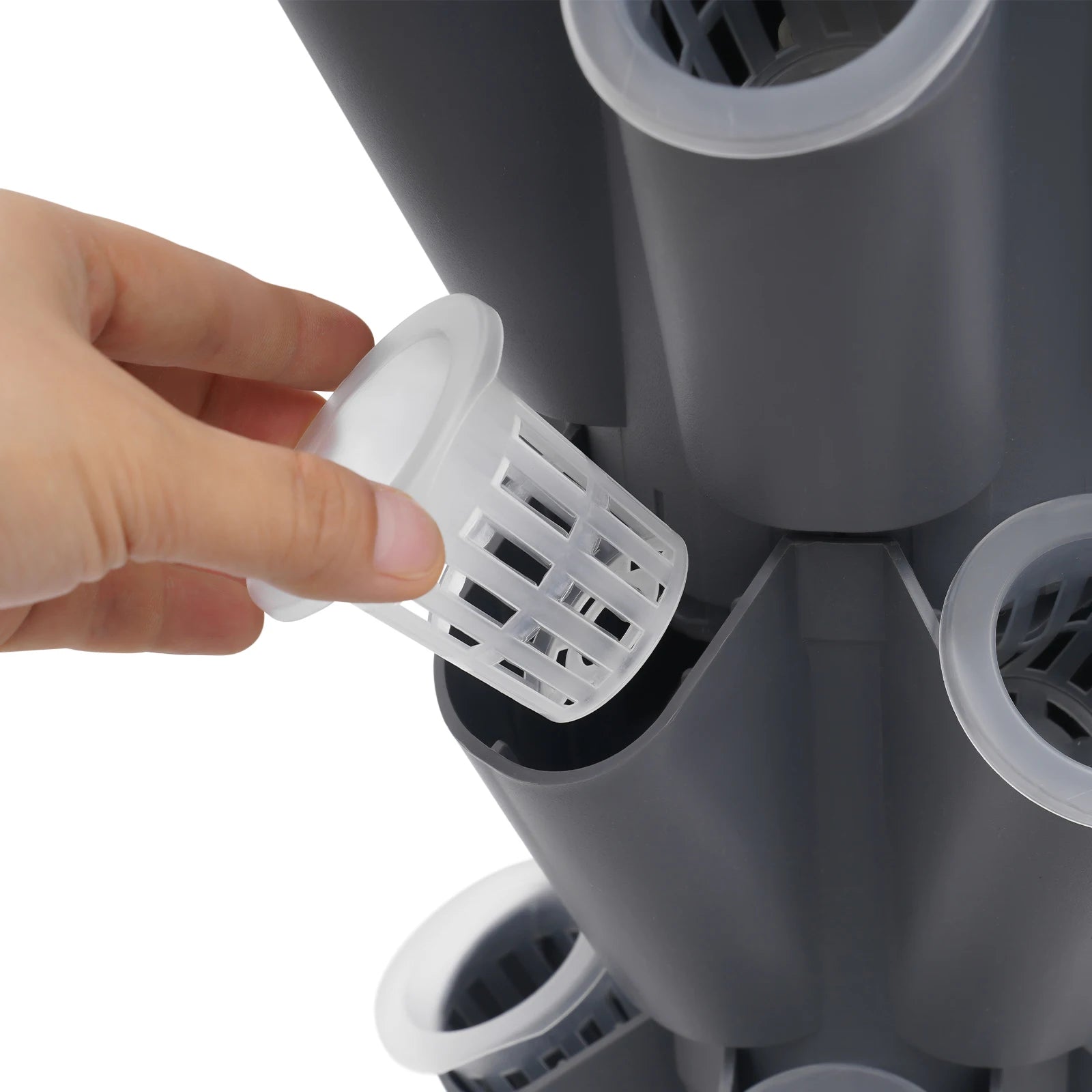 Hydroponics Vertical Growing Kit Easy to Move and Fix Vertical Plant-Growing Kit 10 Tiers
