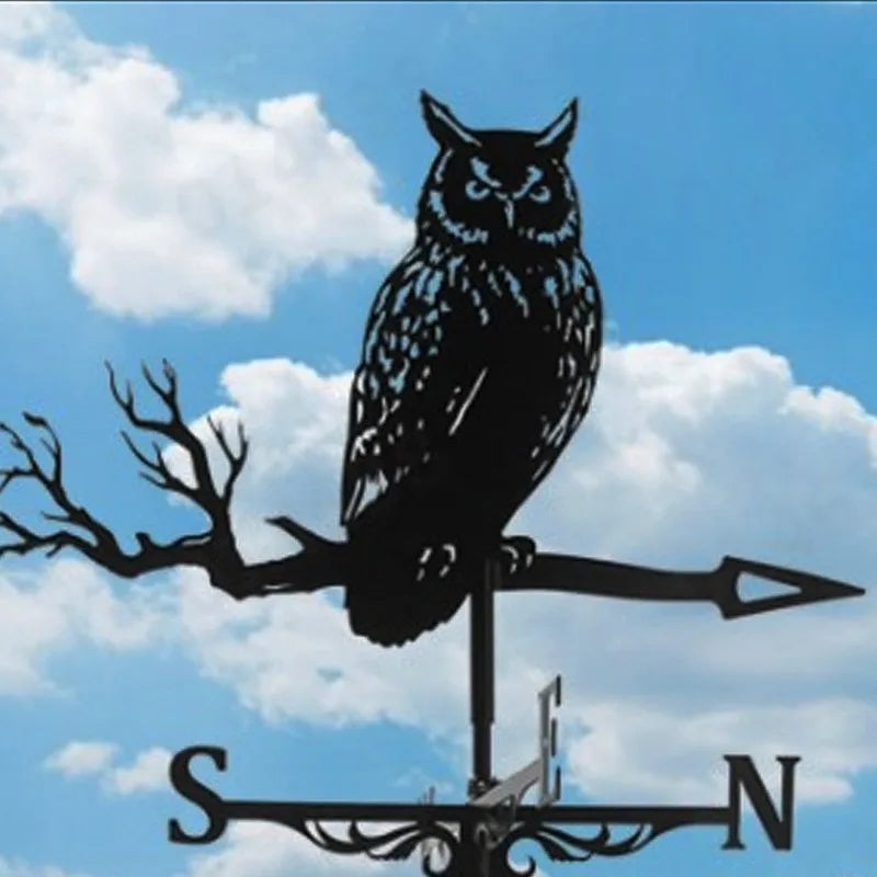 Metal Weathervane,Witch Iron Weather Vane,Sea Rover Wind Direction Indicator Garden Decoration Outdoor Roof Decoration Gardening