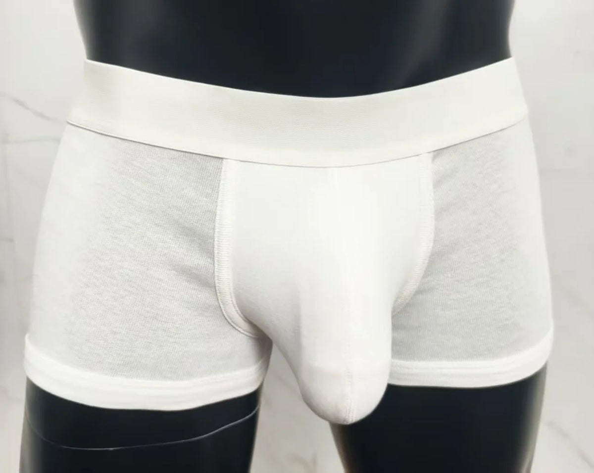 2026 New Classic Mens Boxer Briefs with Large Pocket Cotton Breathable Soft Sexy Underwear for Mens Comfortable Pouch Underpants