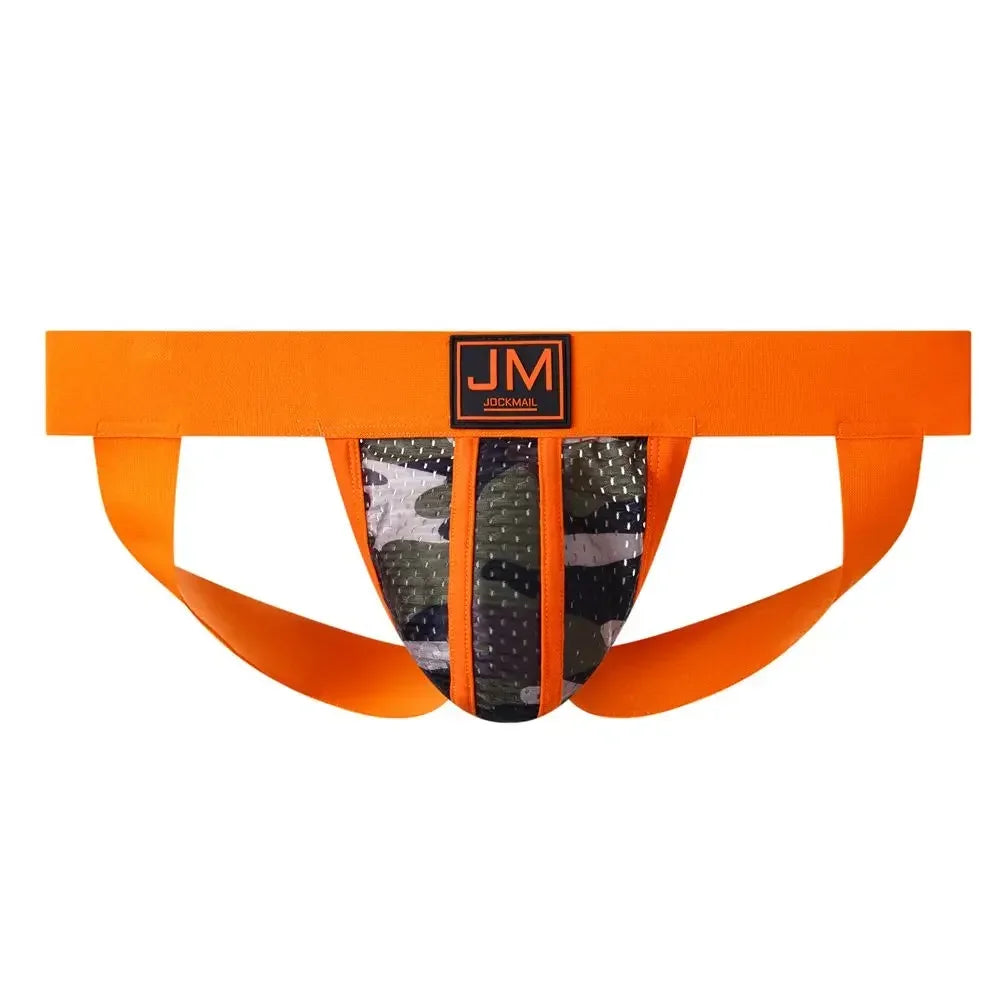 Sexy Gay Men Underwear Brief Underpants Nylon Quick Dry Camouflage Men's Jockstrap Bikini Slip Men's Tanga or As Swim Swimwear