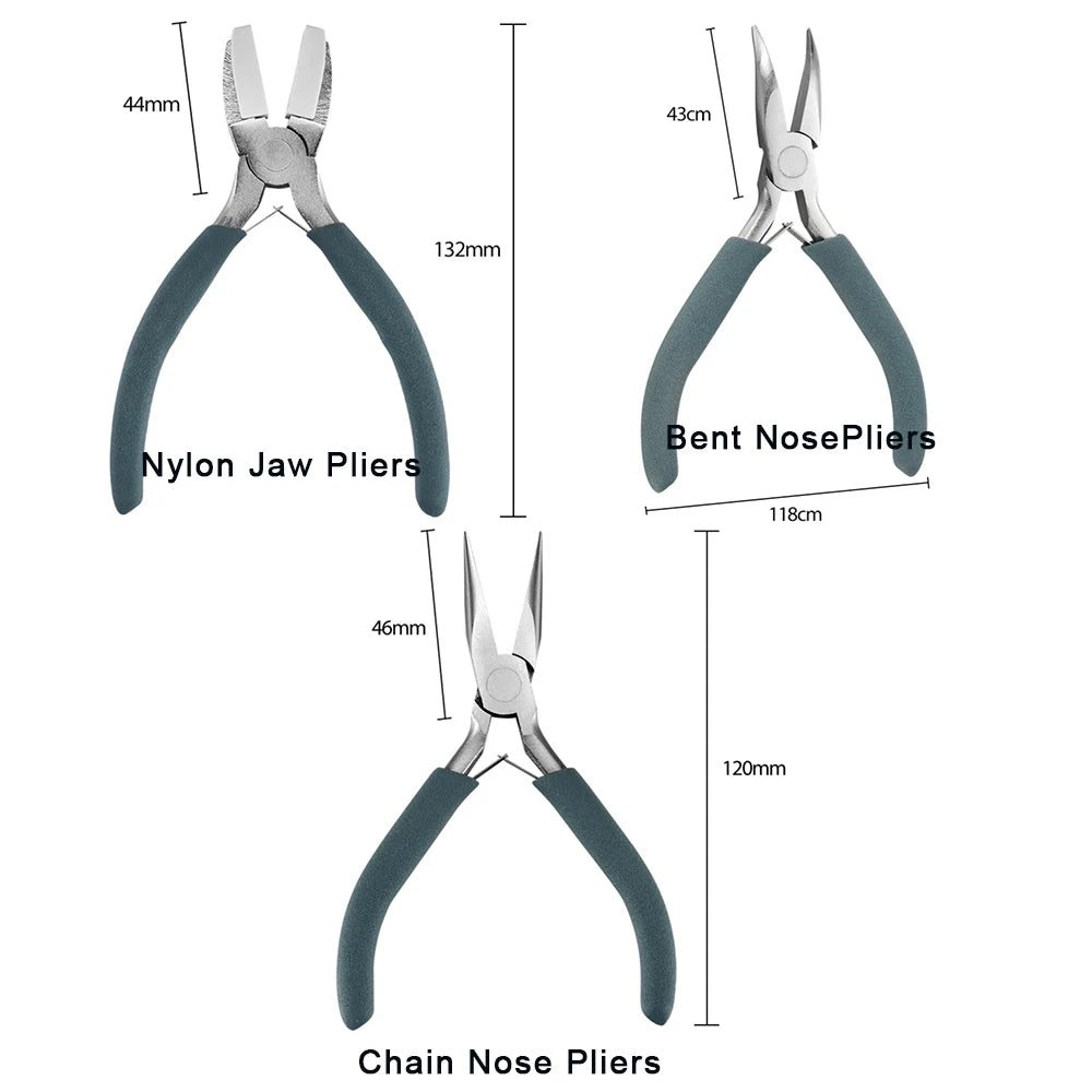 12 Style Exclusive Customization High Quality Stainless Steel End Cutting Wire Pliers Hand Tools DIY Jewelry Making Pliers Set