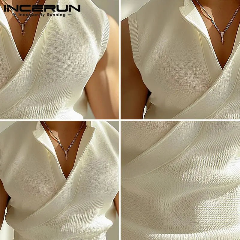 Men’s Textured Streetwear Tank Top – Lightweight Sleeveless Knit Vest | Breathable Summer Muscle Tee (S–5XL)