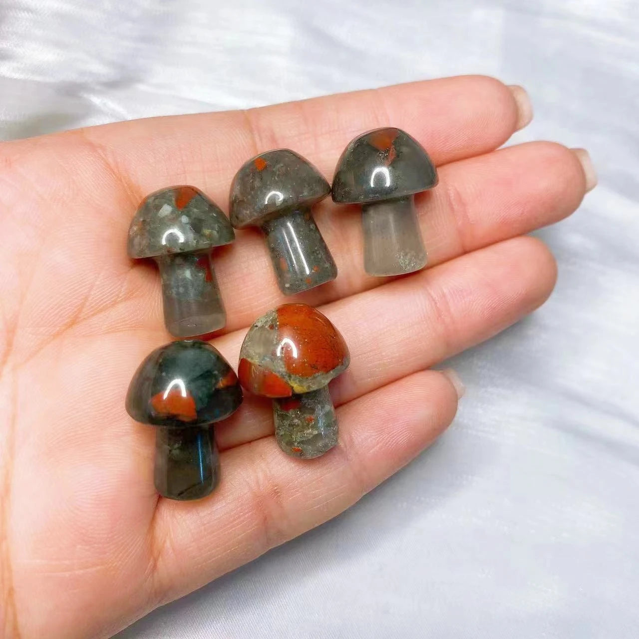 Mini Mushroom Carved Gemstone