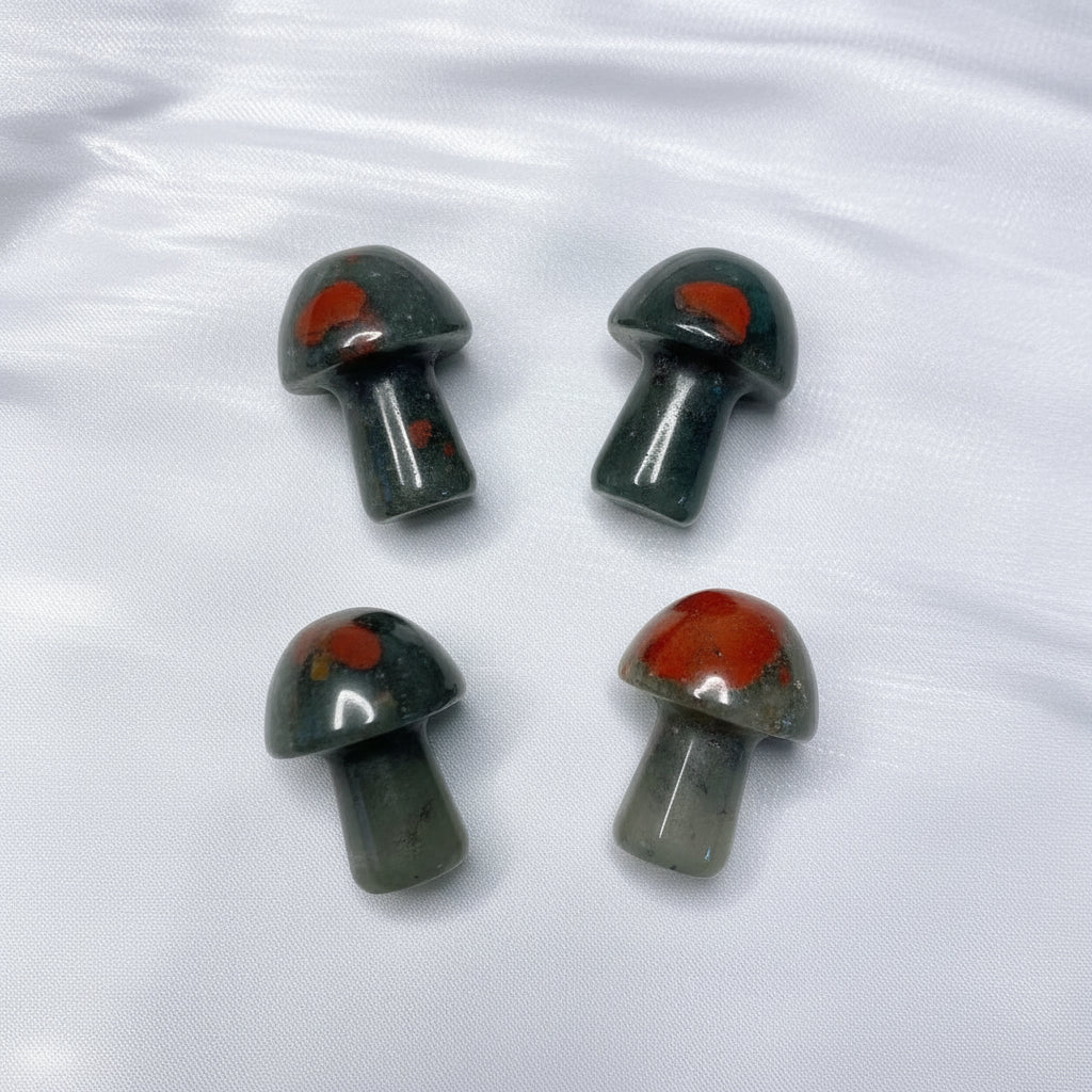 Mini Mushroom Carved Gemstone