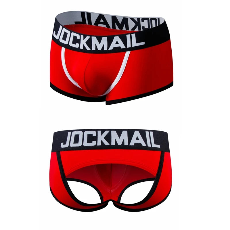 Sexy Men Underwear Boxer Briefs Men Thong G-strings Tanga Short Underpants Gay Male Underwear Open Backless Crotch Jockstraps