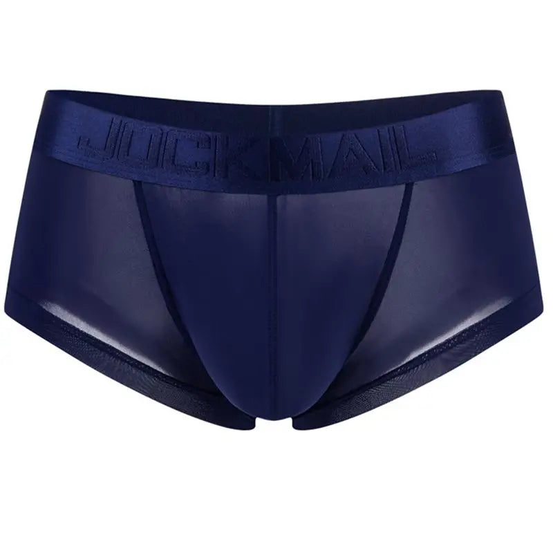 Sexy Underwear Men Boxer Panty Shorts Ice Silk Original Panties Breather Boxer Briefs Ultra-thin Transparent Fun Gay Underwear