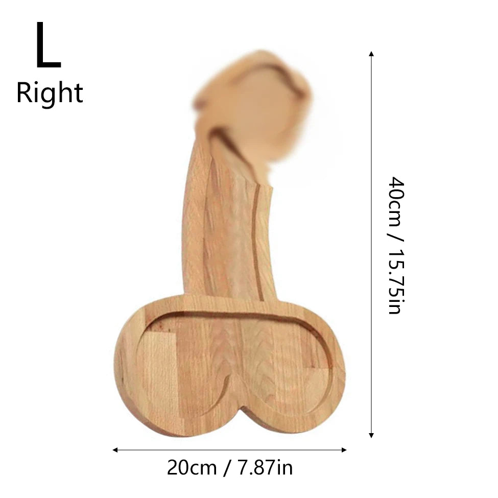 Wooden Funny Plate Creativity Dinner Party Barbecue Tableware Bbq Snack Candy Dish Dining Table Atmosphere Props Shelf