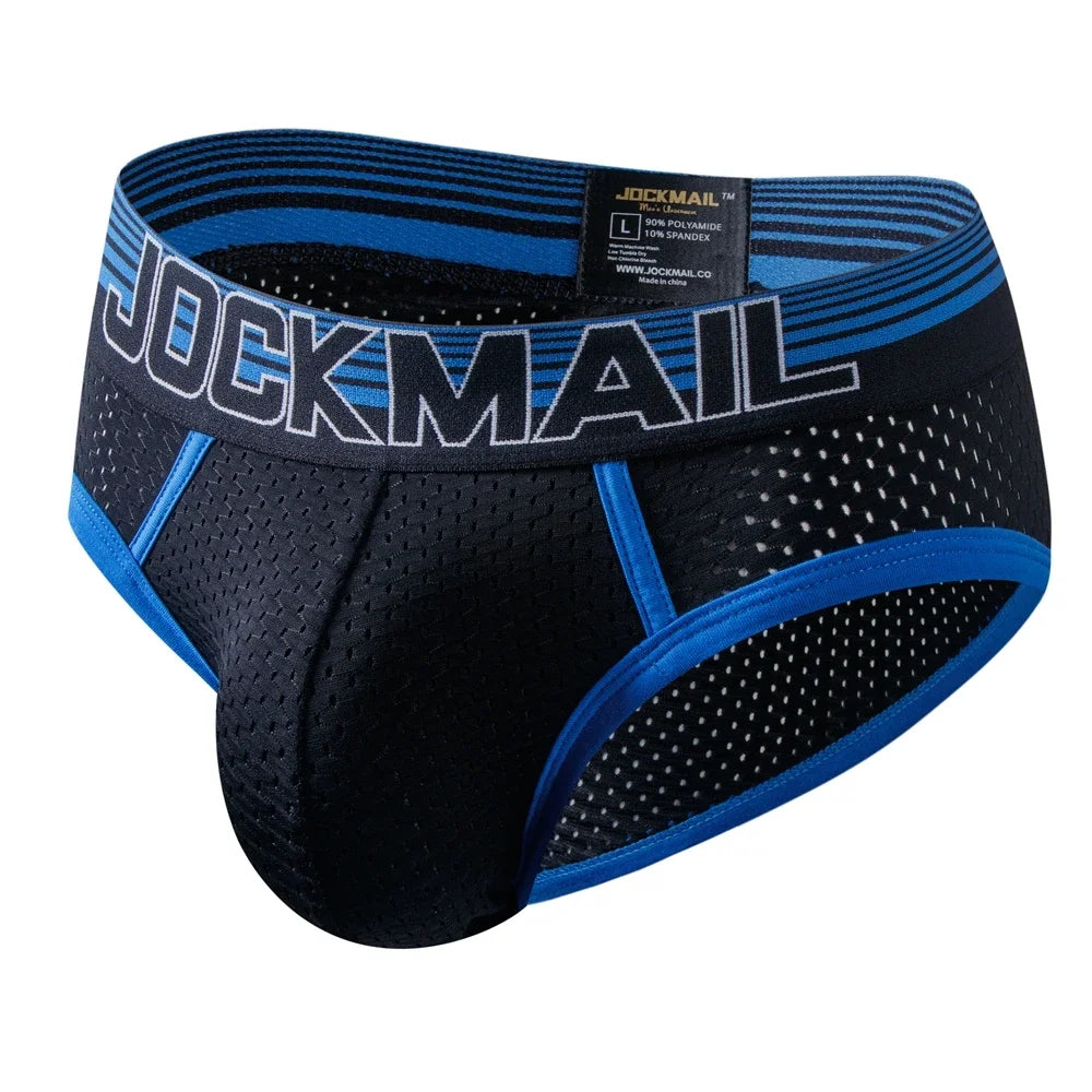 Sexy Man's Underwear Briefs Underpants Nylon Mesh Men's Briefs Bikini Underwear Men's Boxer Briefs Breathable Quick Dry