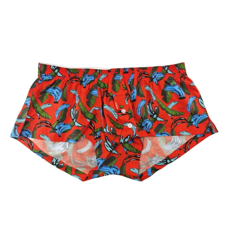 SEOBEAN New Men's 100% Cotton Boxer Shorts Men Underwear Boxers Loungewear Shorts High Quality Underpants Boxershorts