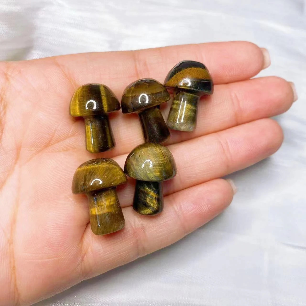 Mini Mushroom Carved Gemstone
