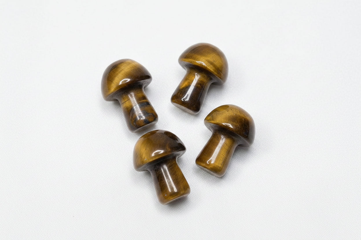 Mini Mushroom Carved Gemstone