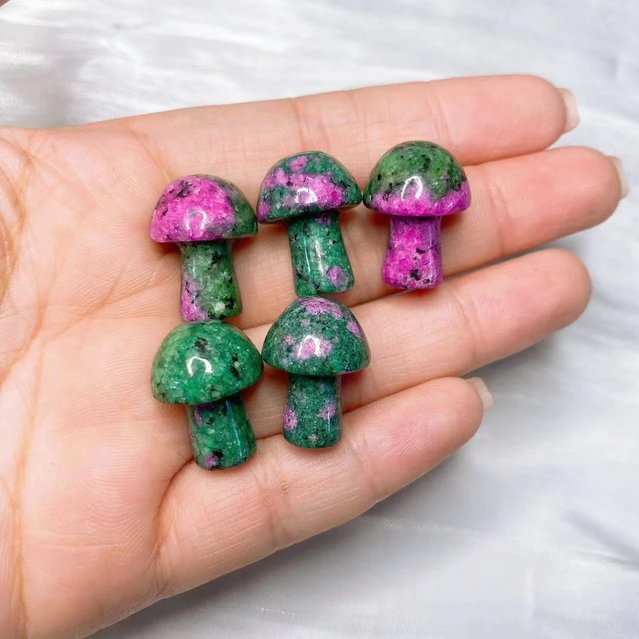 Mini Mushroom Carved Gemstone