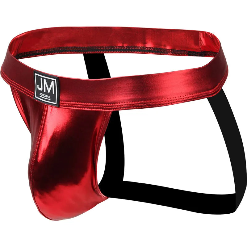 4 Piece Jockmail Erotic Edge PU Leather Jockstrap