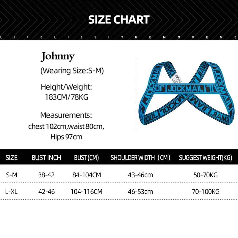 Man Harness Sissy Fetish Man Rave Costumes Lingerie Sexy Men Strap Shoulder Bondage Chest Elastic Belt Erotic Hombre Hollow
