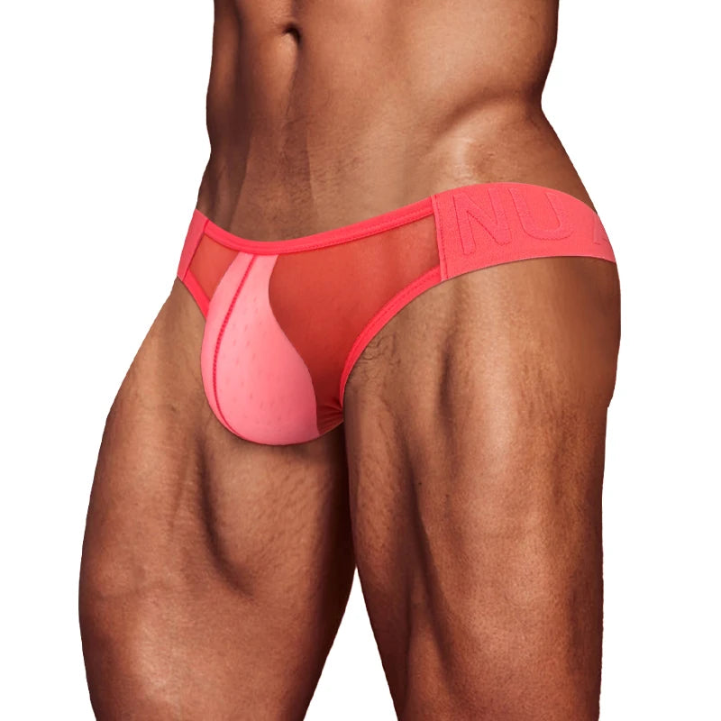Men’s Ultra-Thin Breathable Mesh Thong – Lightweight Nylon G-String Underwear | Quick-Dry, Stretch Fit, Low-Rise Comfort (1–4 Pack)