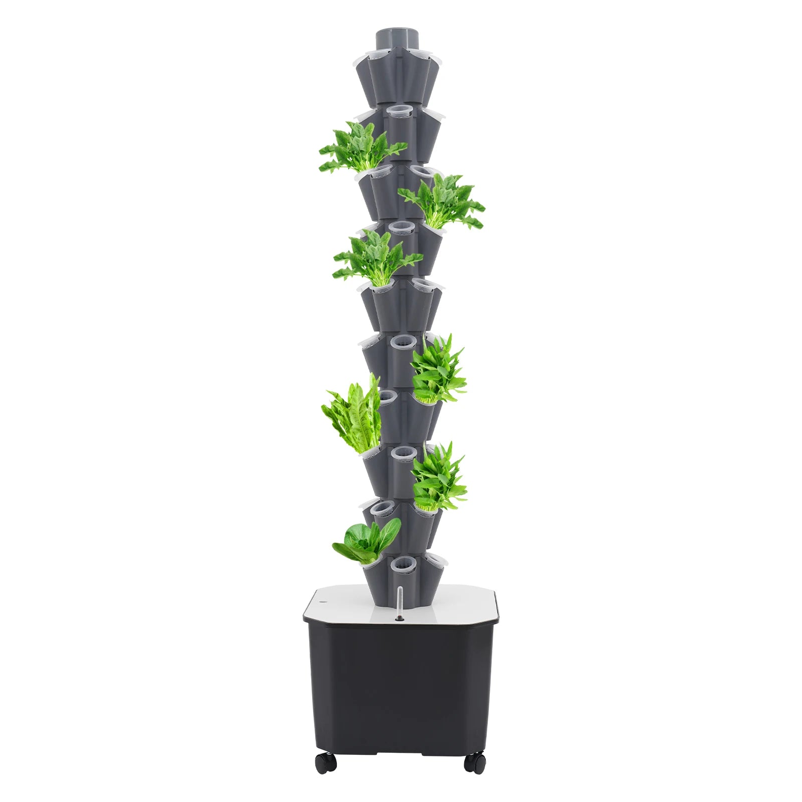 Hydroponics Vertical Growing Kit Easy to Move and Fix Vertical Plant-Growing Kit 10 Tiers