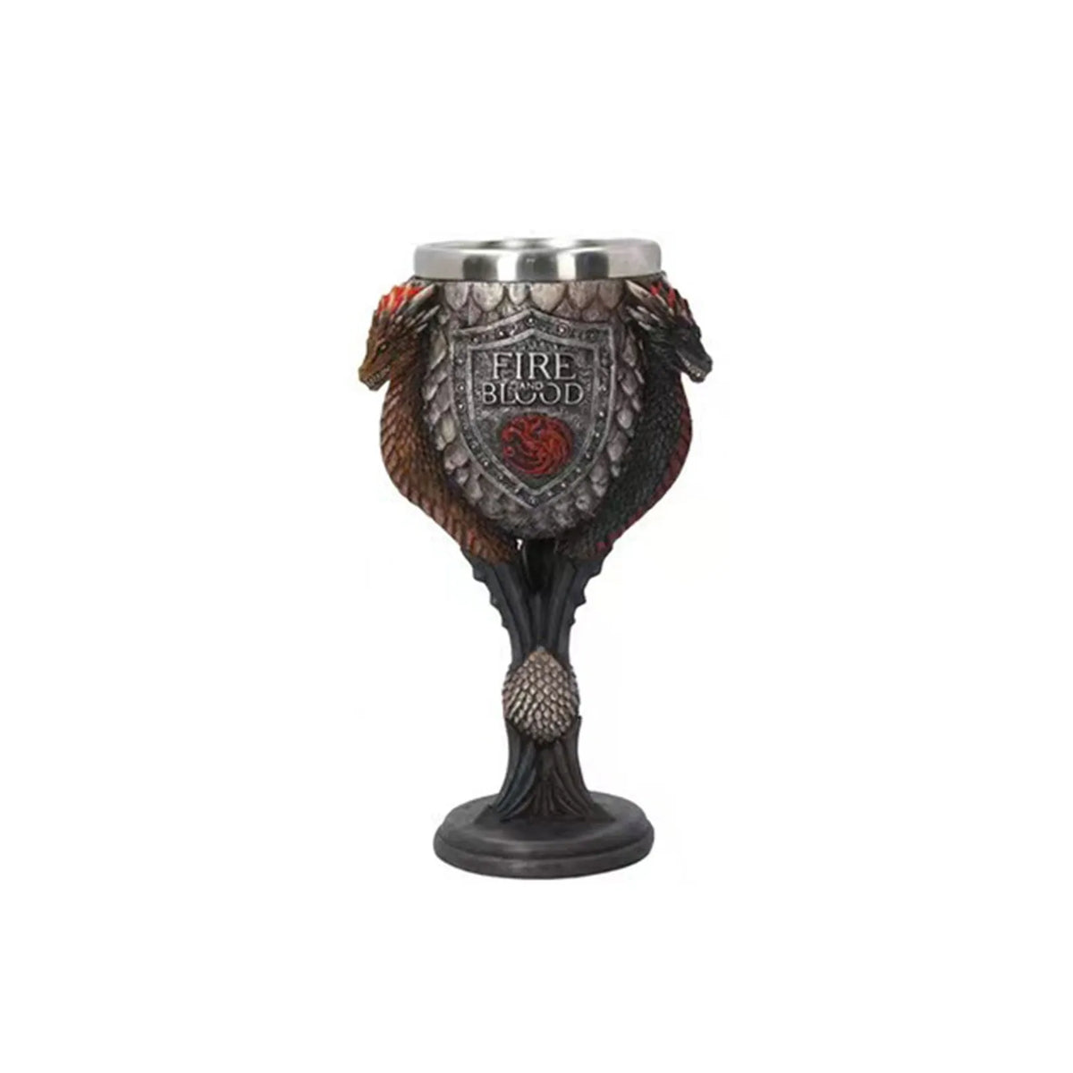 Horrible Gothic Stainless Resin Goblet Retro Wine Glass Cocktail Glasses Wolf Whiskey Cup Party Bar Drinkware FREE son