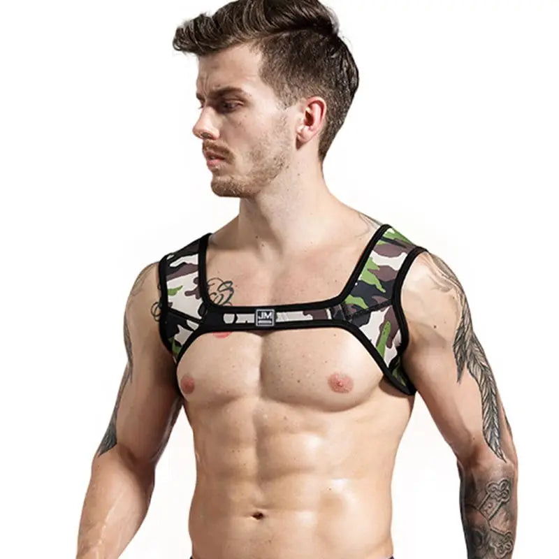 Jockmail Neoprene Chest Harness for Men