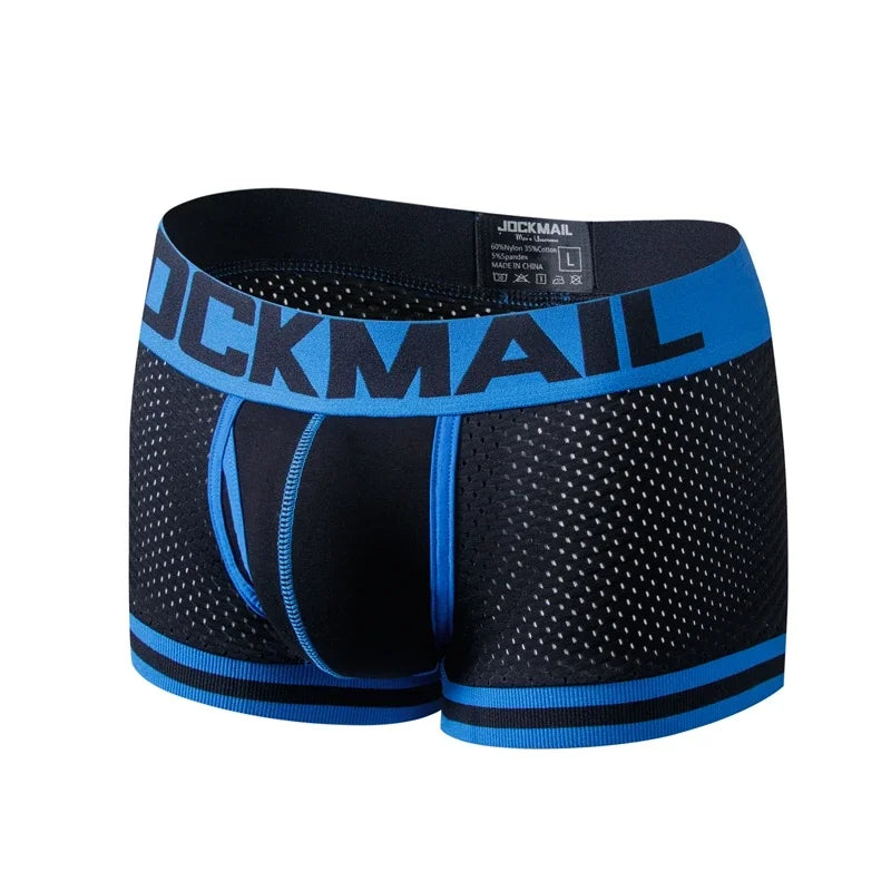 6PCS/Lot Underwear Men Boxer Homme Nylon Mesh Quick Dry Sports Fitness Men's Underpants Soft Boxer Shorts Men Boxers Breathable