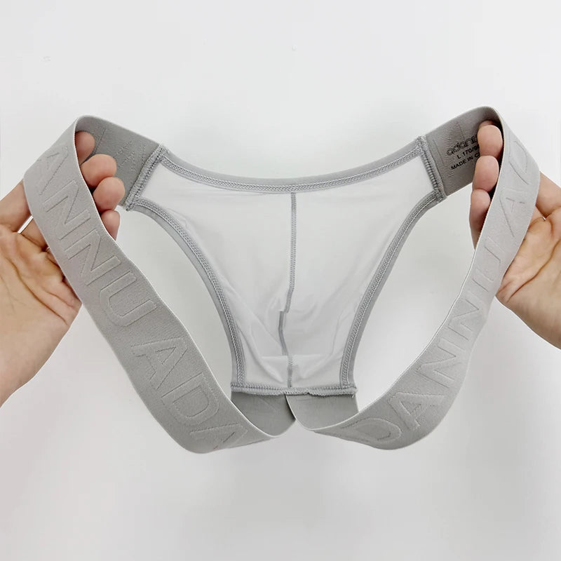 Men’s Ultra-Thin Breathable Mesh Thong – Lightweight Nylon G-String Underwear | Quick-Dry, Stretch Fit, Low-Rise Comfort (1–4 Pack)