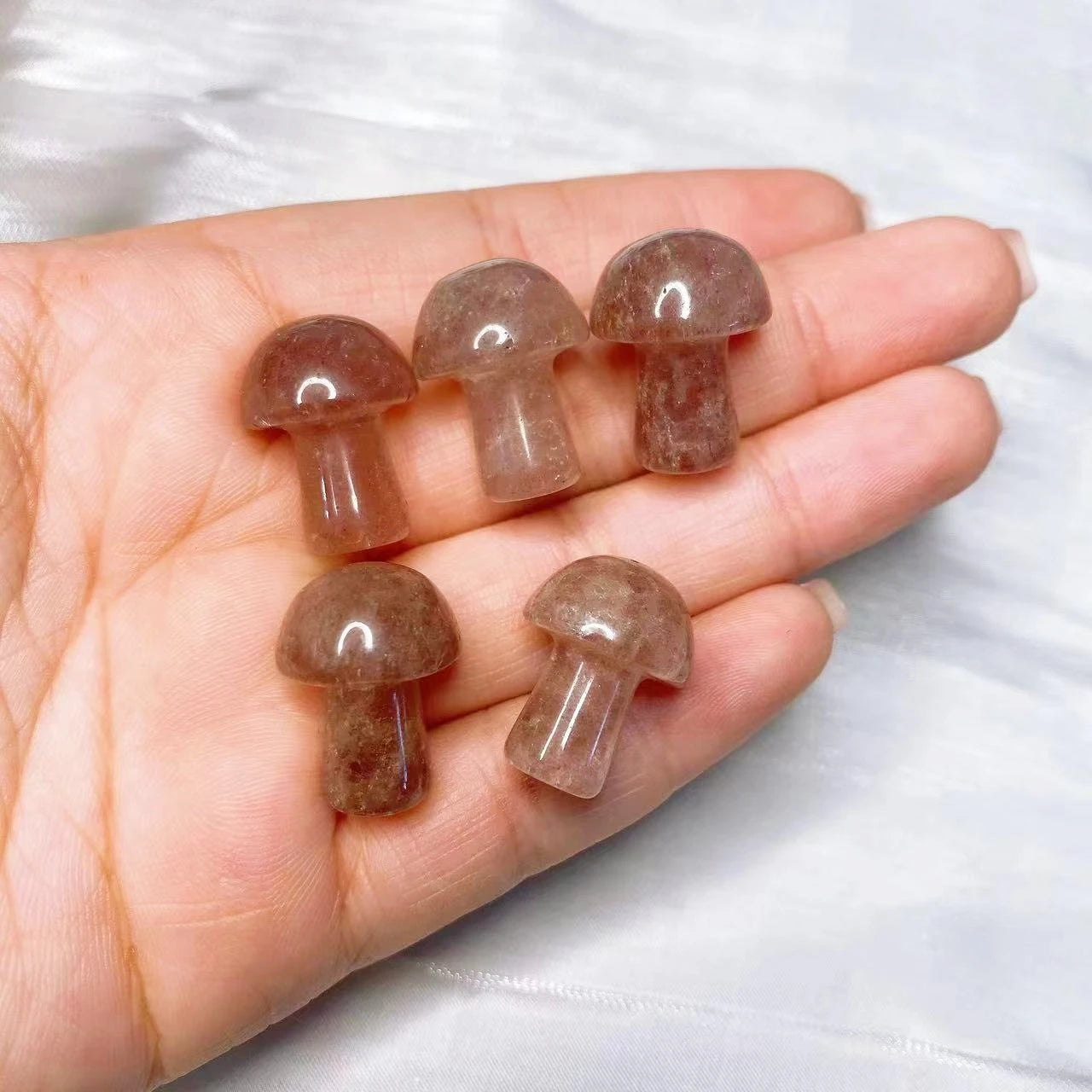 Mini Mushroom Carved Gemstone