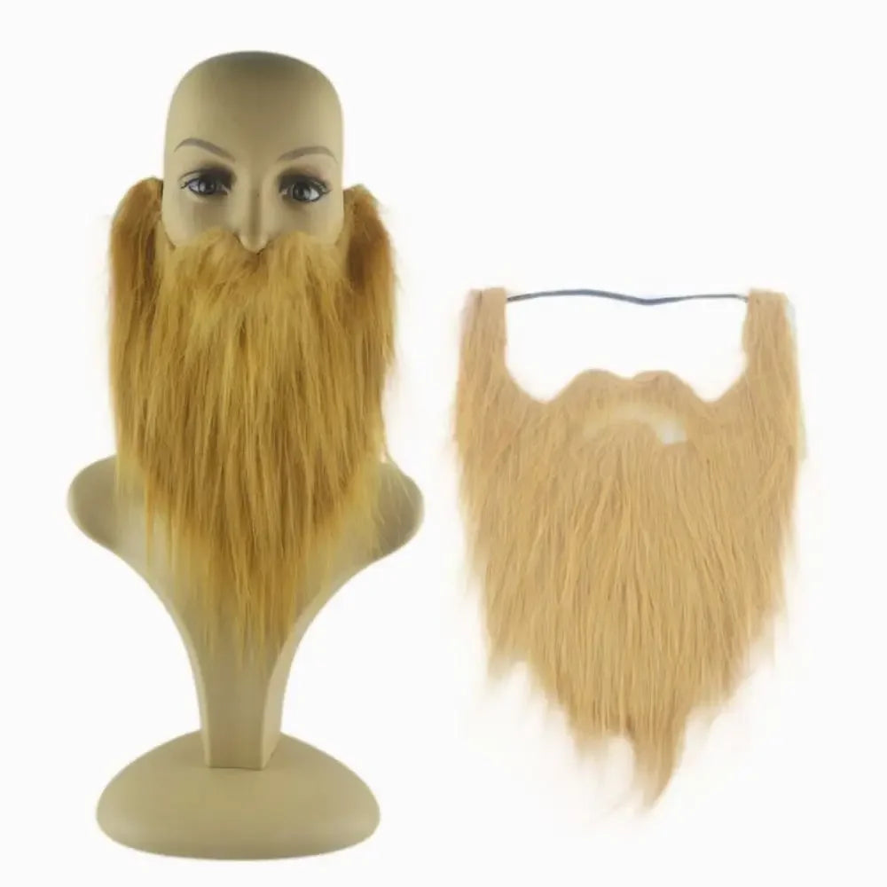 Artificial Beard Realistic Fake Beard Fake Beard Long Fluff Halloween Fake Mustache Handmade 30cm Halloween Costume DIY