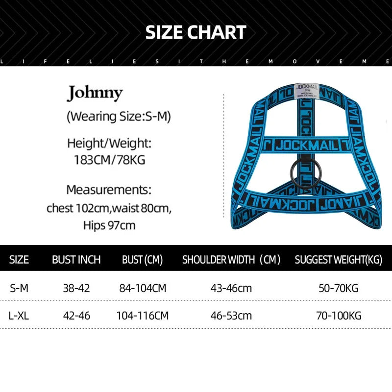 Man Harness Sissy Fetish Man Rave Costumes Lingerie Sexy Men Strap Shoulder Bondage Chest Elastic Belt Erotic Hombre Hollow