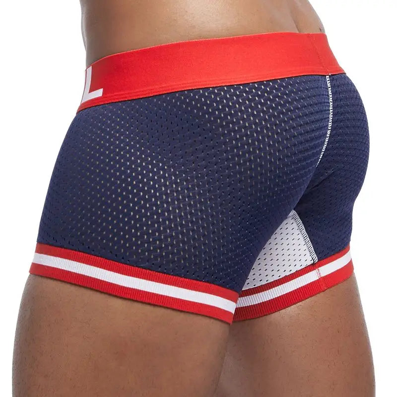 6PCS Underwear Men Boxer Homme Nylon Mesh Quick Dry Sports Fitness Men's Underpants Soft Boxer Shorts Men Boxers Breathable
