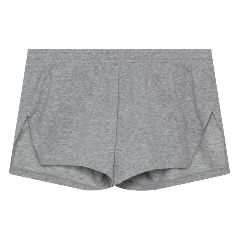 Men's Underwear Boxer Shorts Arrow Panties High Quality Sleep Bottoms Side Slit Loose Boxers Underpants Shorts