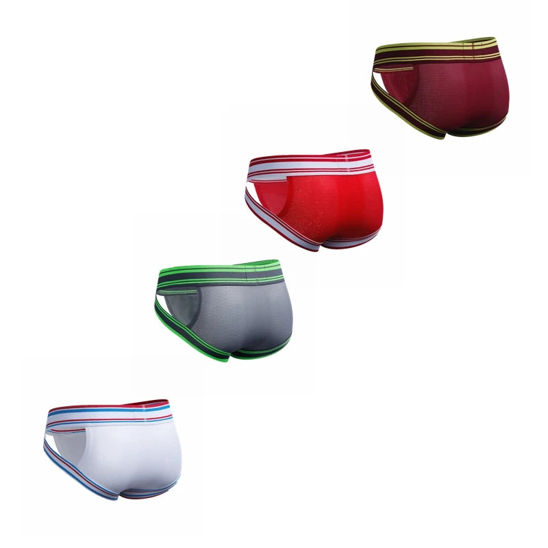 5pcs Men's Briefs Sexy Men Underwear Slip Homme Bikini Cueca Hombre Underpants Panties Calzoncillos Breathable or As Swimwear