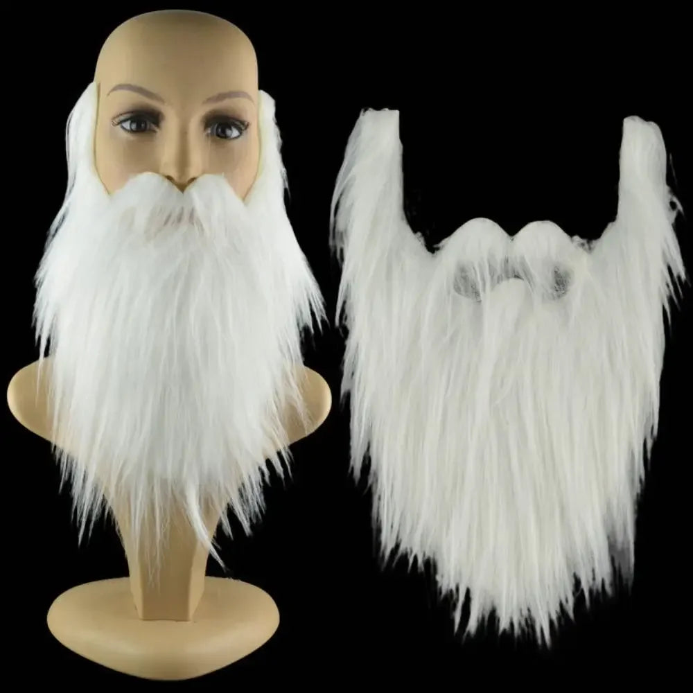 Artificial Beard Realistic Fake Beard Fake Beard Long Fluff Halloween Fake Mustache Handmade 30cm Halloween Costume DIY