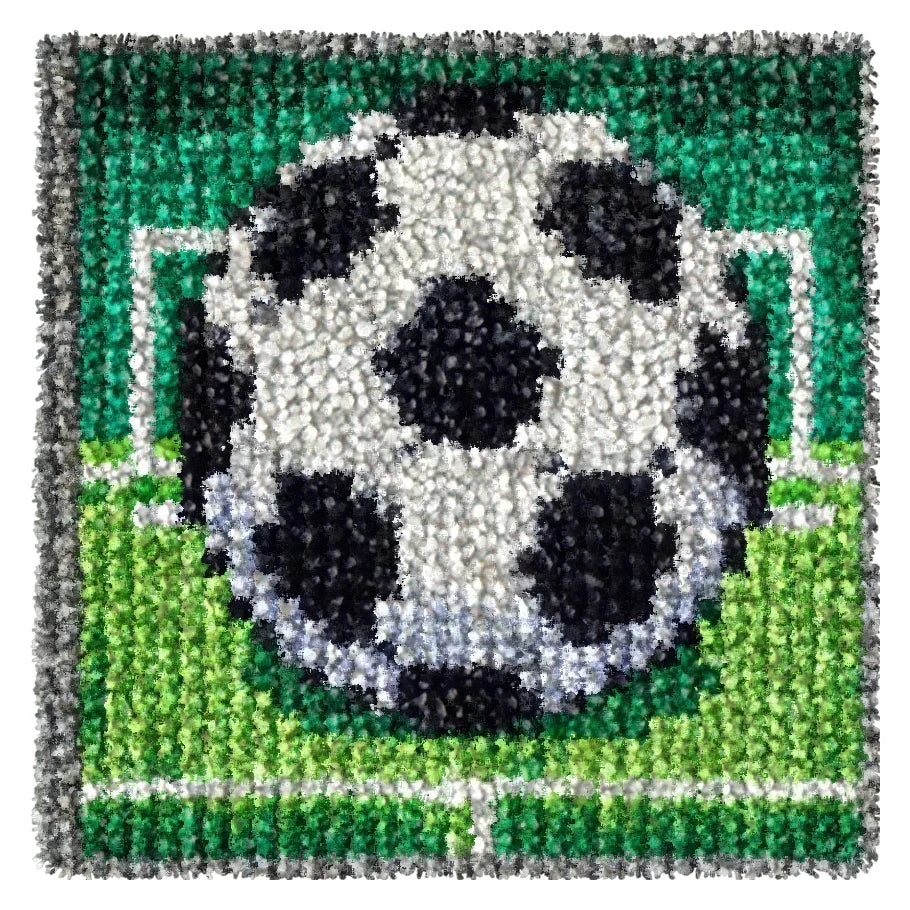 Carpet Embroidery Latch Hook Kit Football Rugby Basketball Undefined Latch Hook Rug Button Pad Package Smyrna Package Carpet DIY