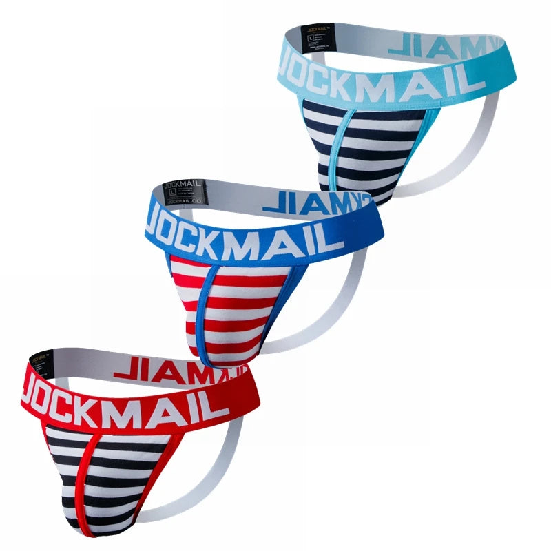 3pcs/lot Mens Sexy Butt Lifting Jockstrap Panties Briefs Hip Lift Gay Mens Underwear Comfortable Underpants Bikini Low Waist