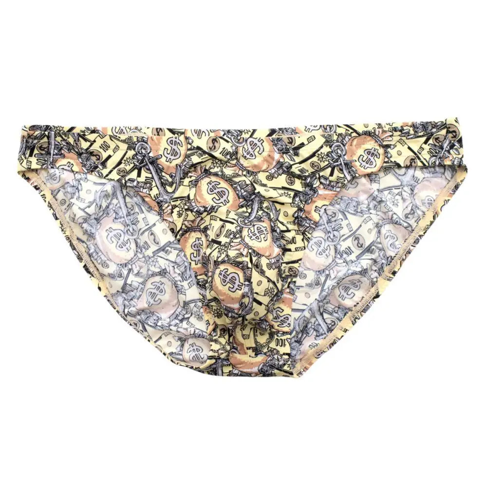 BRAVE PERSON Nylon Men's Briefs Sexy Underwear Print Underpants Briefs Male Panties Bikini Briefs