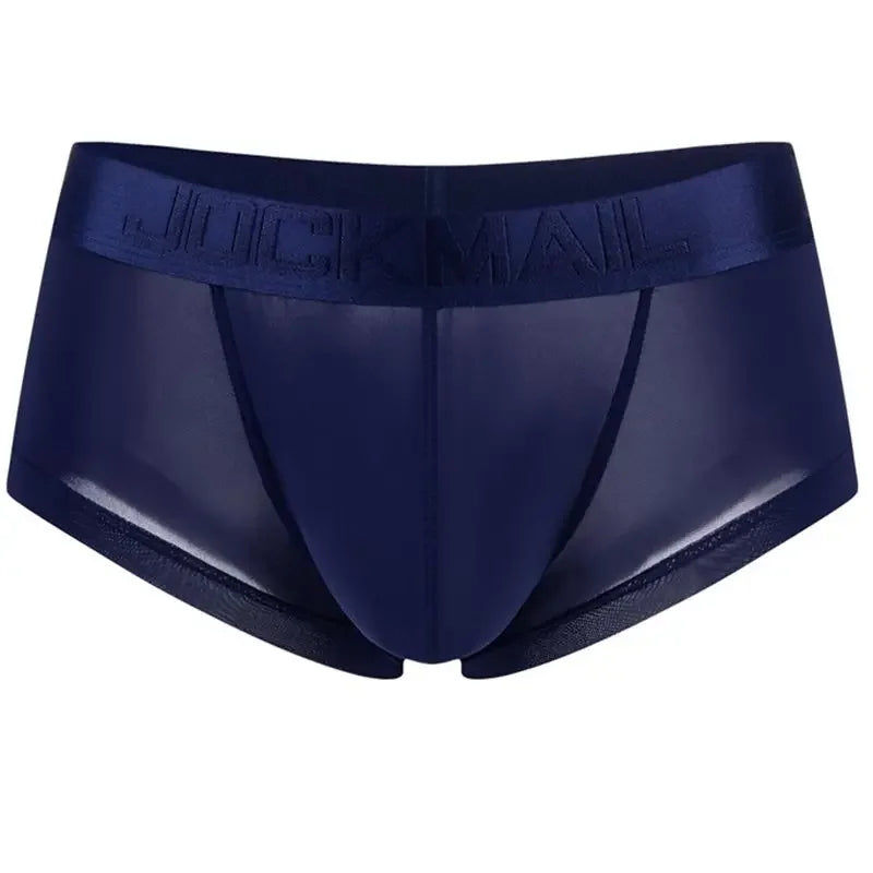 Sexy Underwear Men Boxer Panty Shorts Ice Silk Original Panties Breather Boxer Briefs Ultra-thin Transparent Fun Gay Underwear