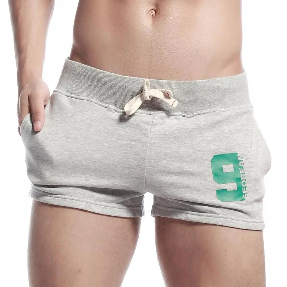 SEOBEAN Men Casual Shorts Cotton Breathable Fitness Jogger Sport Shorts Men's Clothing Bottoms Summer Shorts Home Lounge Gym
