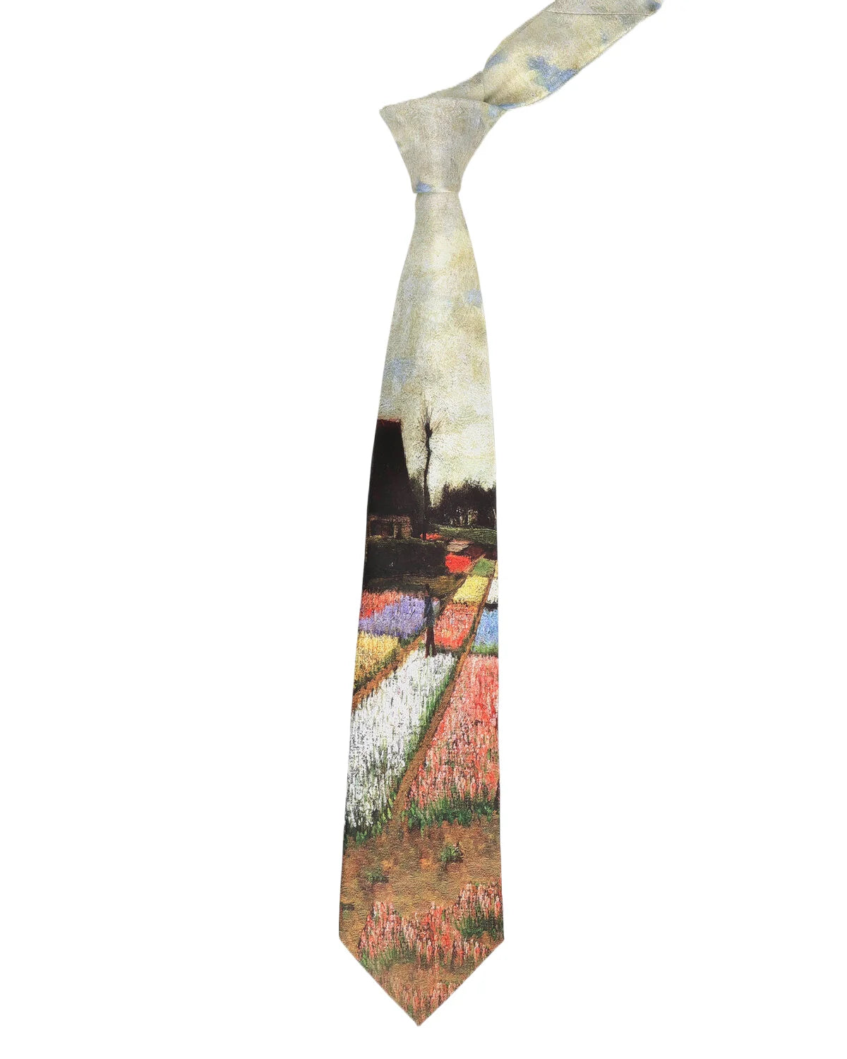New Fashion Oil Painting Neck Ties For Men Star Moon Retro Fun 8cm Wide Slim Necktie Accessories Daily Wear Wedding Party Gifts