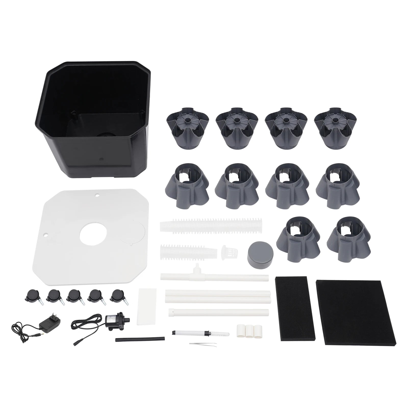 Hydroponics Vertical Growing Kit Easy to Move and Fix Vertical Plant-Growing Kit 10 Tiers