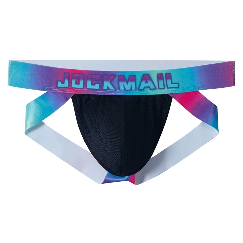 Sexy Jockstrap Men Underwear Brief Underpants Gay Men's Bikini Slip Men's Tanga String Thong Quick Dry Nylon Mesh Breathable