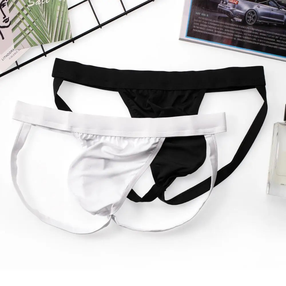 Men Thongs Double G Strings Sexy Men's Underwear Jockstrap Panties Tanga Man Briefs Thongs Gay Underpants