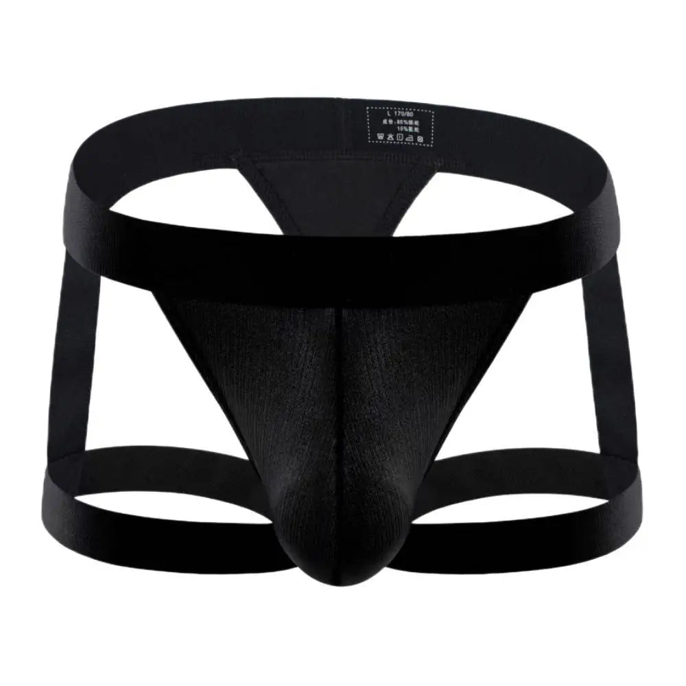 Sexy Mens Briefs Thongs Leg Ring Straps Underwear T-back Male Panties G-string Bondage Lingerie Men Underpants Jockstrap