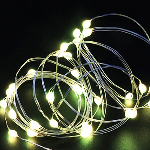 1/5/20M USB LED String Lights Copper Silver Wire Garland Light Waterproof Fairy Lights For Christmas Wedding Party Decoration