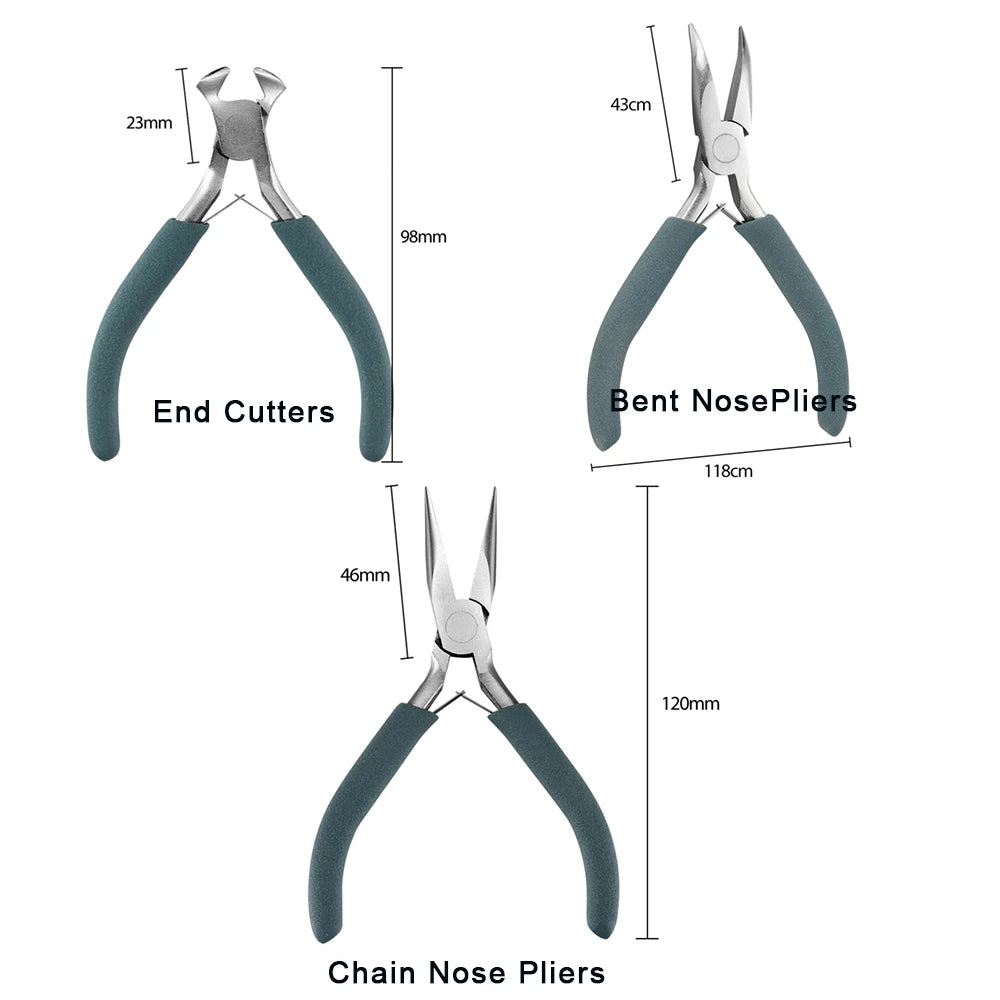 12 Style Exclusive Customization High Quality Stainless Steel End Cutting Wire Pliers Hand Tools DIY Jewelry Making Pliers Set