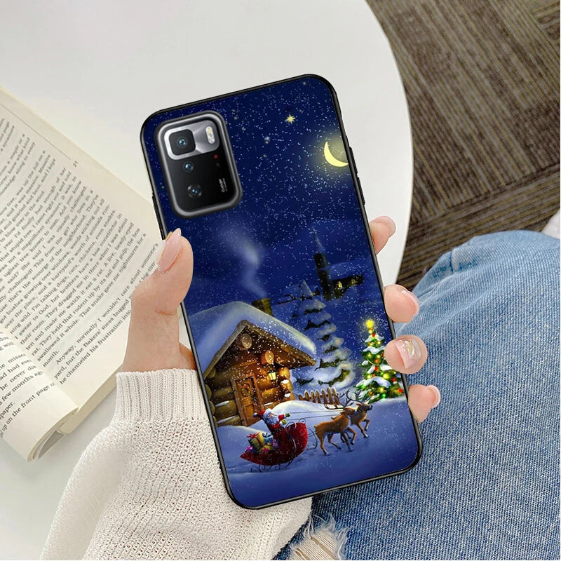 Phone Case For Xiaomi Redmi note 13 12S 12 Pro 11S 11 10 Pro 10S 12S Redmi 10 10C 9C 13C Christmas Tree New Year Case