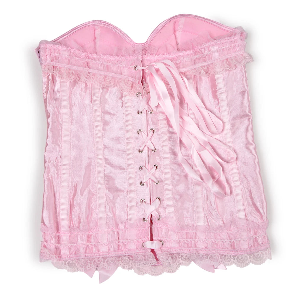 Lace Overbust Corset Top Women